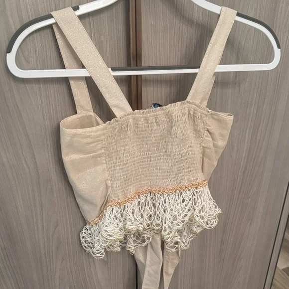 Boho Cream Lace Maxi Skirt & Top - Picture 7 of 8